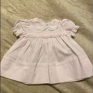 Feltman Brothers Floral Bullions Dress - light pink newborn.
